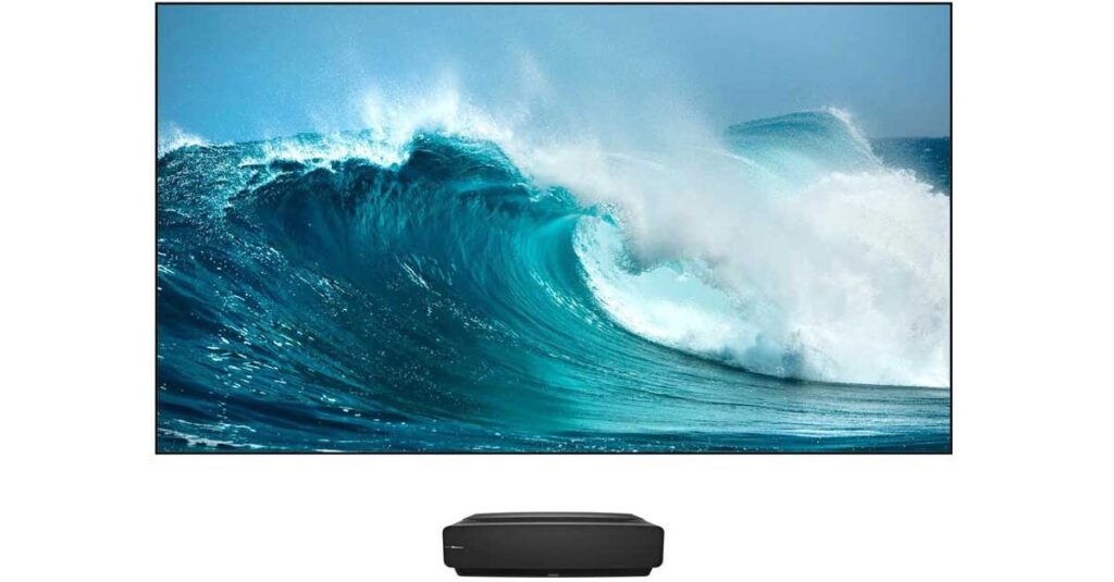 Smart Hisense Laser TV, Sonic Screen, Ultra HD 4K